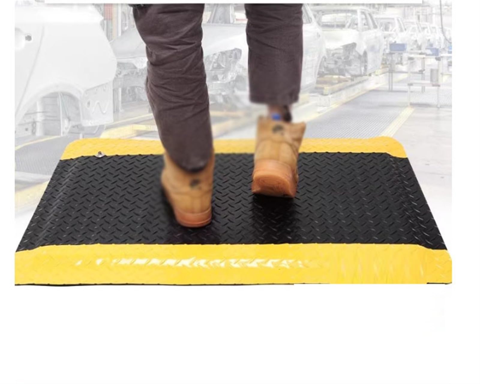 Anti-Ermüdungsmatte, weiche Arbeitsmatte, ergonomische Arbeitsplatzmatte, gerippte, rutschfeste und dämpfende Oberfläche, in vielen Größen erhältlich (Color : Green, Size : 60x120cm/24x47in)