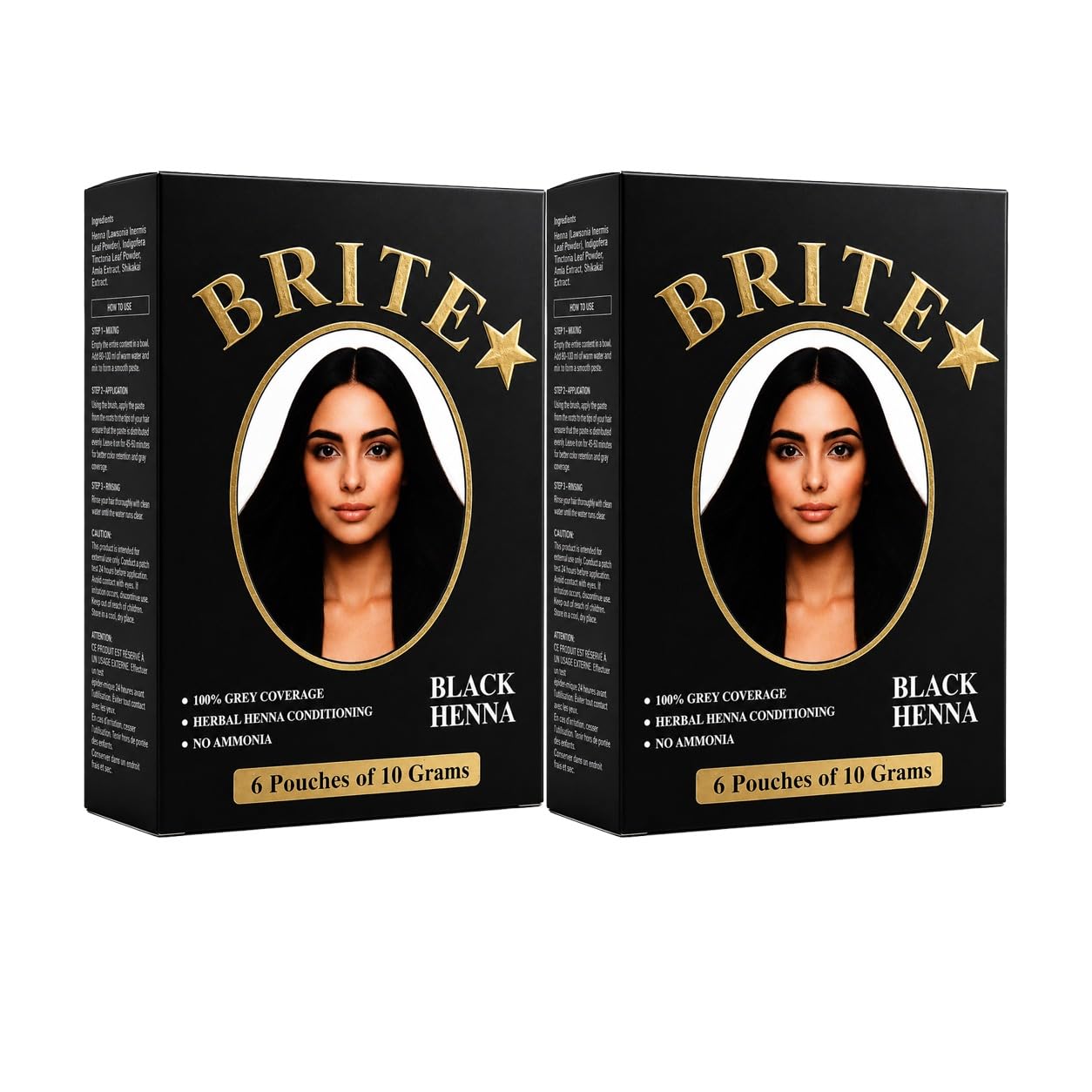 Lal Chand and Sons Brite Hina Black Mehandi powder 240Gm (24pack)-image-7