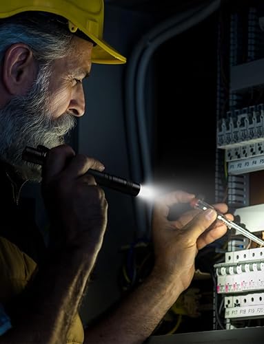 Miniatura 7 de LE - Linterna LED para bolígrafo, ligera, mini, linterna de bolsillo impermeable con clip, paquete de 2 linternas pequeñas para inspección, trabajo,