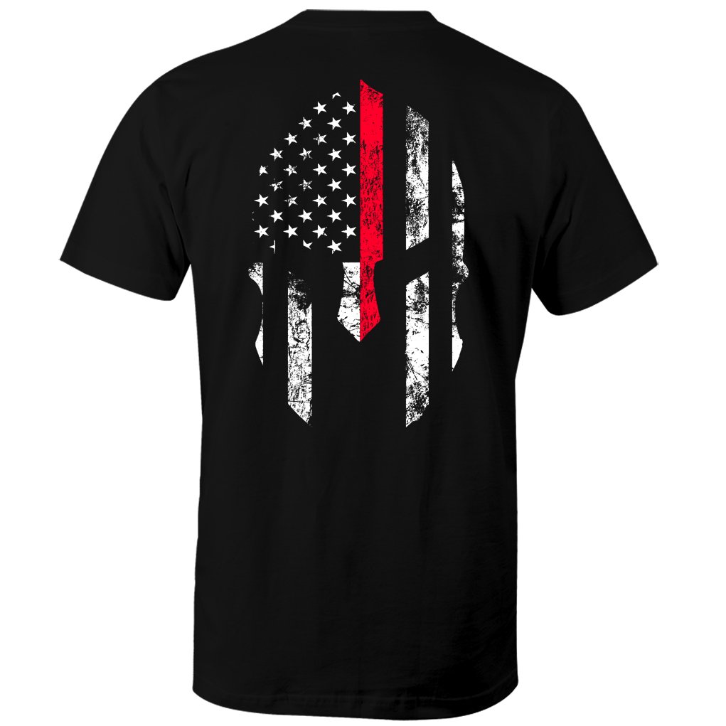 Fantastic TeesAmerican USA Flag Patriotic Spartan Men's Apparel
