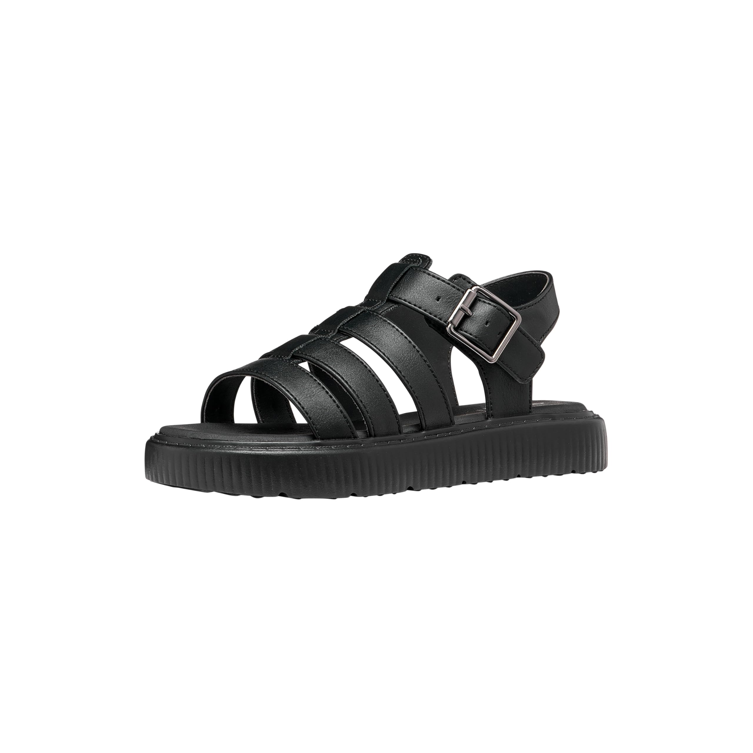 Geox Girl's J Sandal Kodette Gir, Black, 12.5 UK