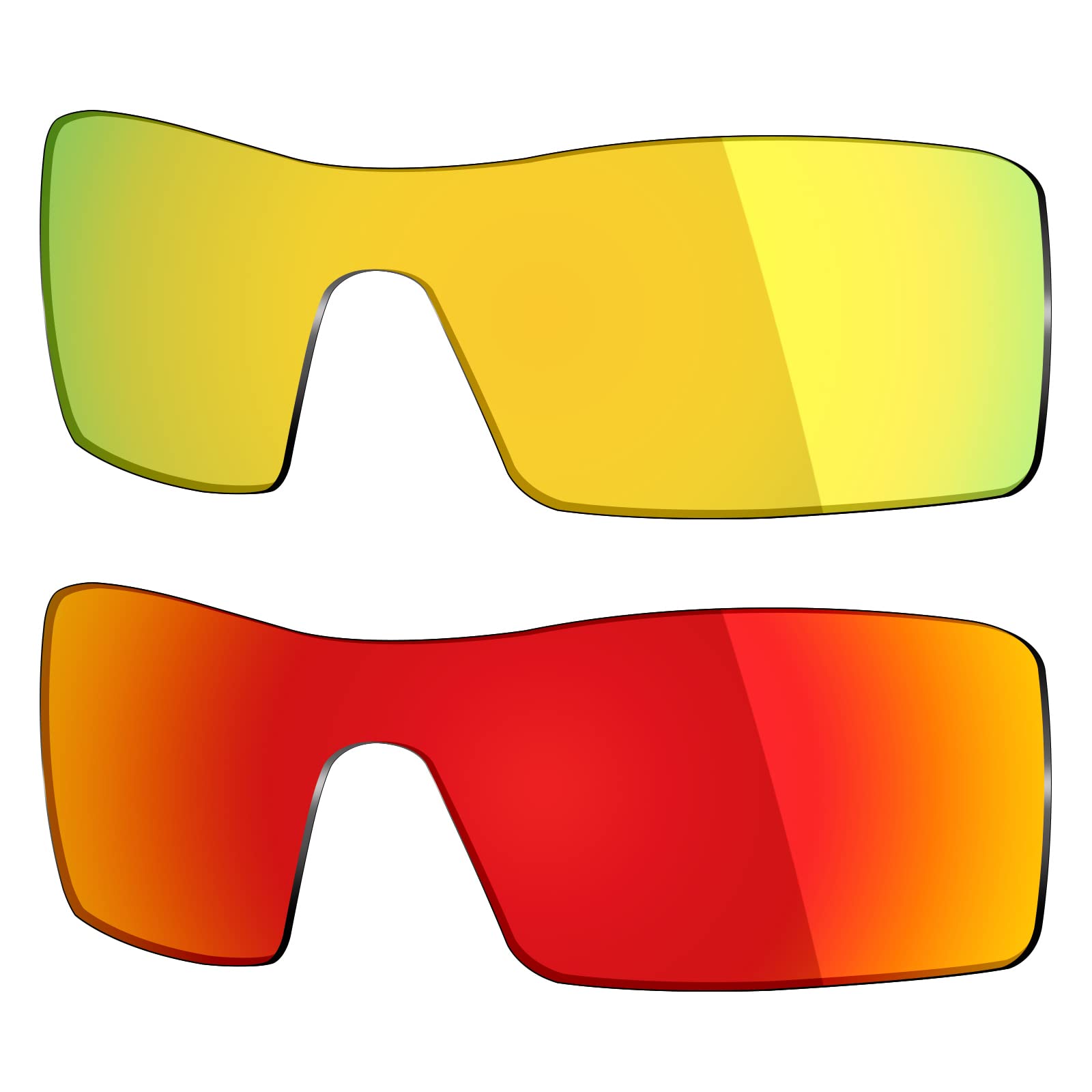 Mryok 2 Pair Polarized Replacement Lenses for Oakley Oil Rig Sunglass - Options