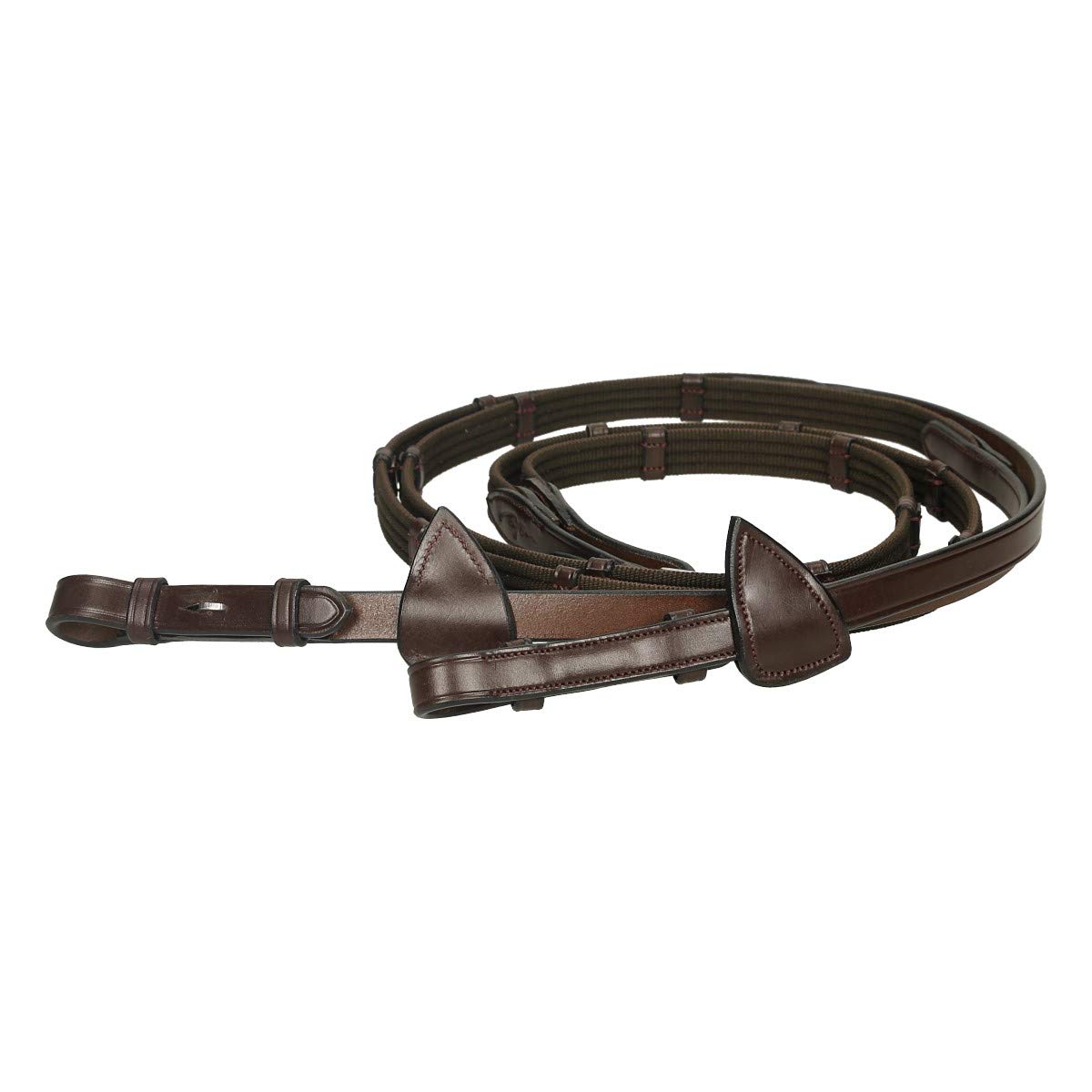 Rênes NEC Sangle Dy'on de qualité supérieure en cuir marron COB - 3