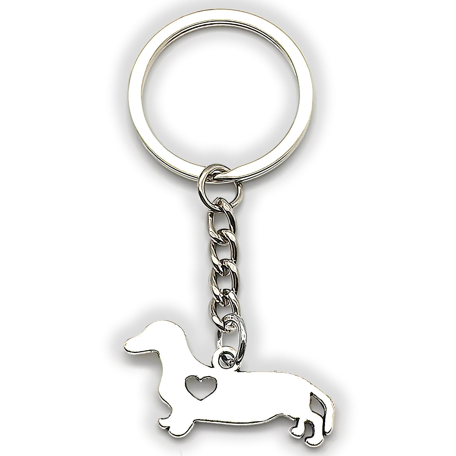 Zynara Dackel Schlüsselanhänger,Glücksbringer Hunde Anhänger,Geschenk für Hundemama zum Muttertag, Geburtstag oder Weihnachten