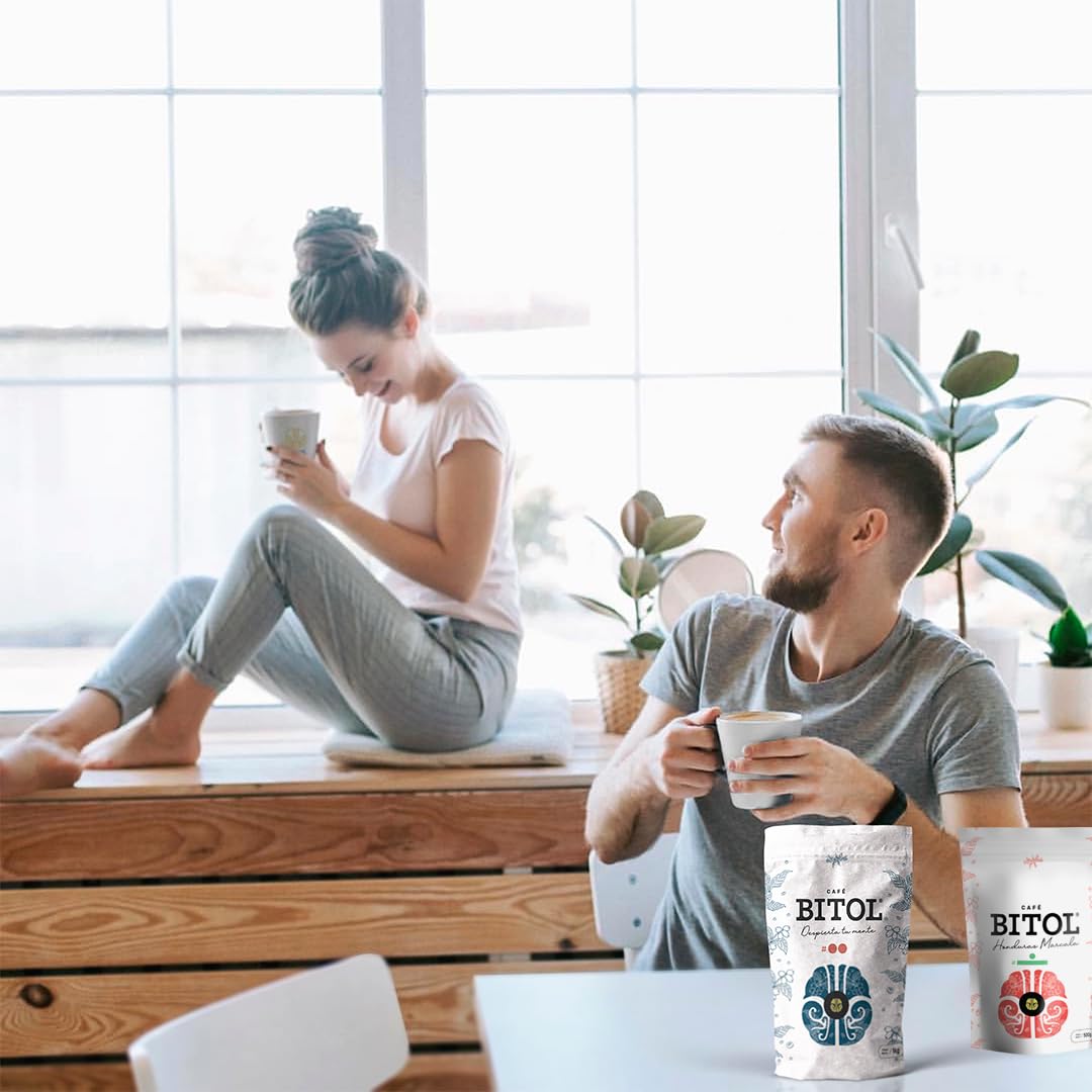 Cafés Bitol Pack 4 Cafe Mesoamérica 500 gr c/u | Costa Rica Tarrazú, Marcala Honduras, Flamingo Chiapas y Guatemala Antigua | Notas de Cítricos, Frutas, Caramelo y Cacao