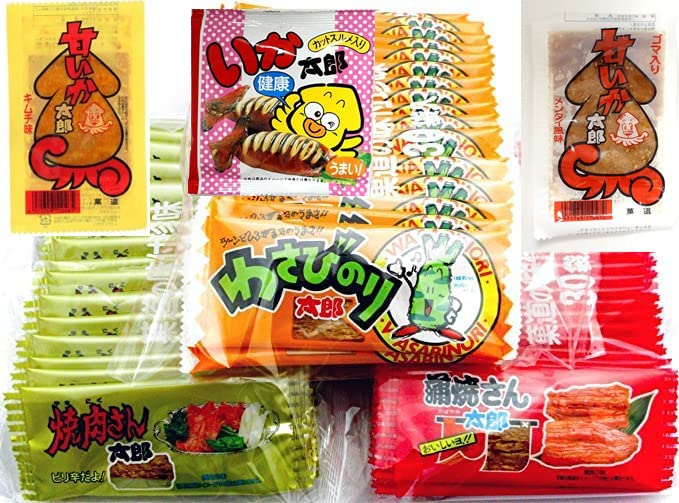 Amazon.co.jp: 菓道 蒲焼さん太郎10枚＋焼肉さん太郎10枚＋ わさびのり 