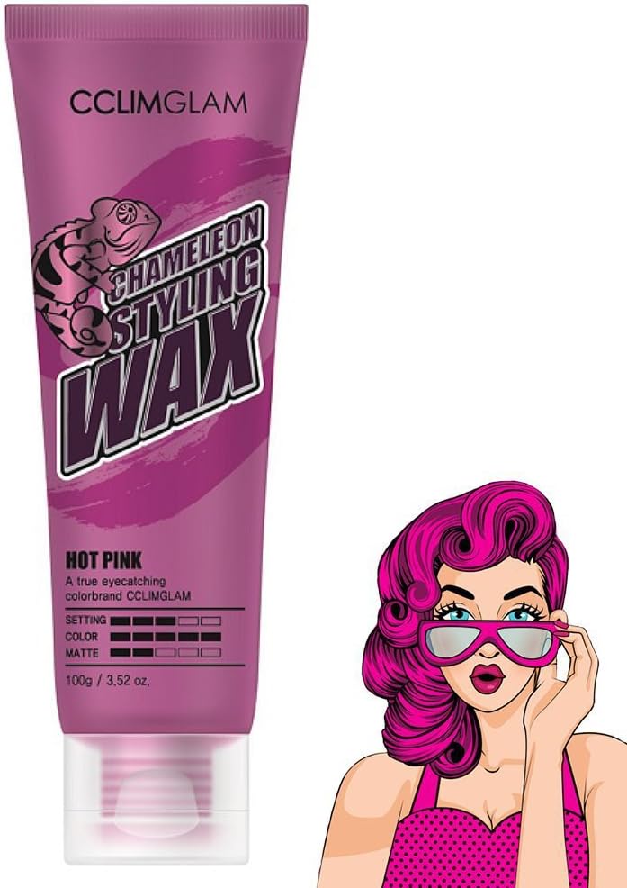 [CCLIMGLAM] Chameleon Styling Wax 100g - Hot Pink / Daily Hair Color Change Wax