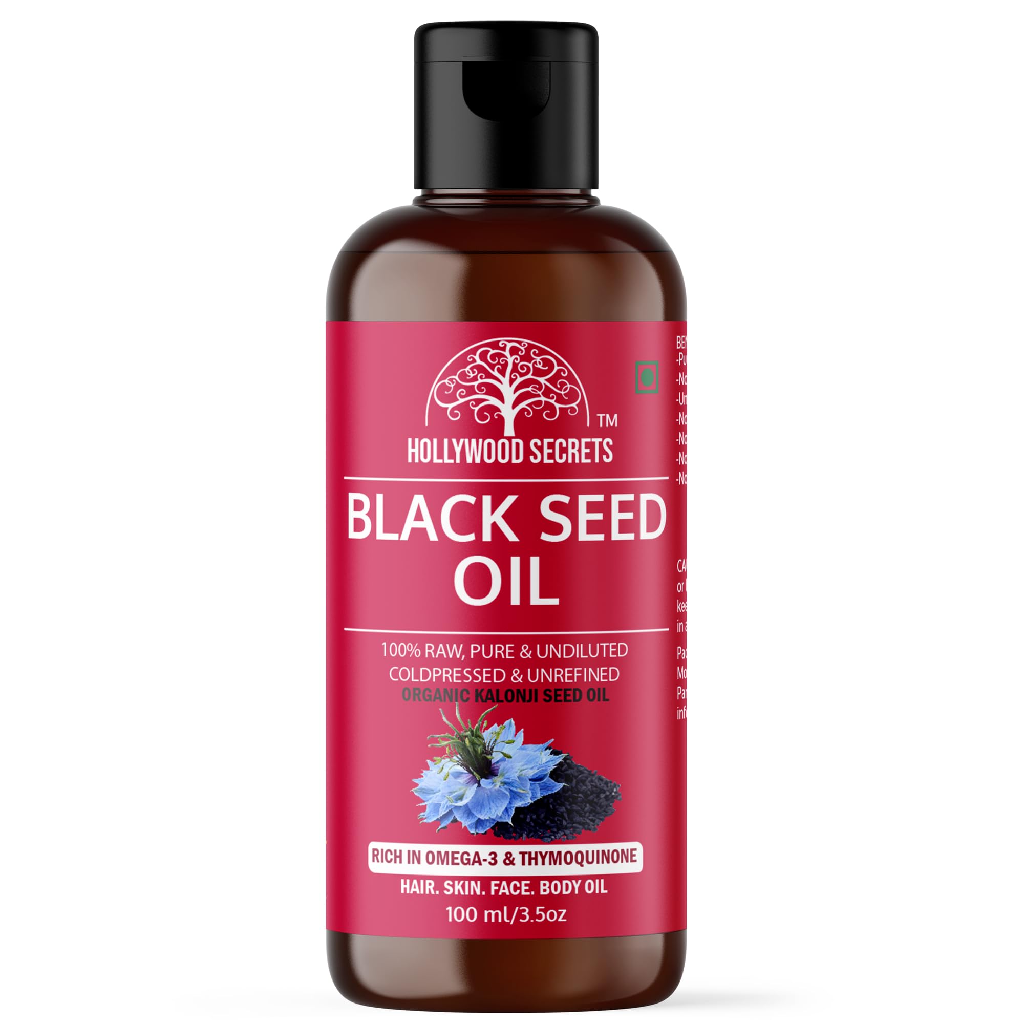 Pure Black Seed Black Cumin kalonji Oil Nigella Sativa Hair 100ml