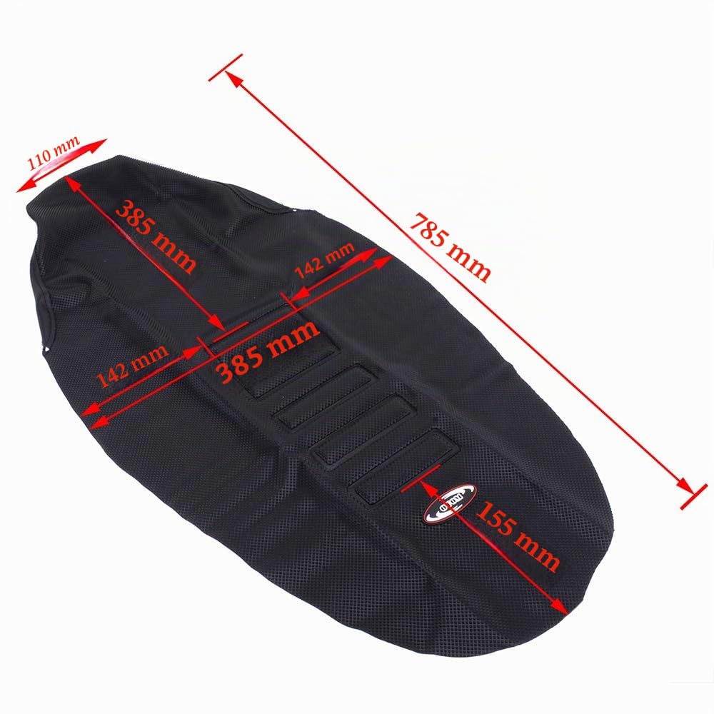 FastPro Coprisedile universale per moto da cross, in gomma, colore nero