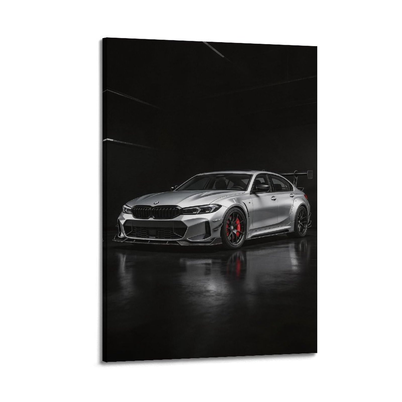XKUGA Track Supercar German Racing M3 Competition G80 Poster Modern Decorative Canvas Prints - Ideal Wall Art for Family, Man Cave, Game Room, Boys & Girls Bedroom 20x30inch(50x75cm)