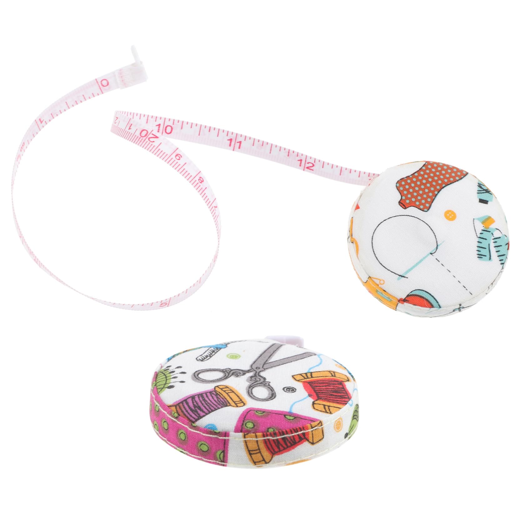 SHINEOFI 5 Set Nastro Di Misurazione Avvolto Nastro Di Misurazione Digitale Nastro Di Misurazione In Tessuto Corpo Vita Retrattile Nastro Di Misurazione Rosa Alla Moda Per Il 2 pezzi * 5