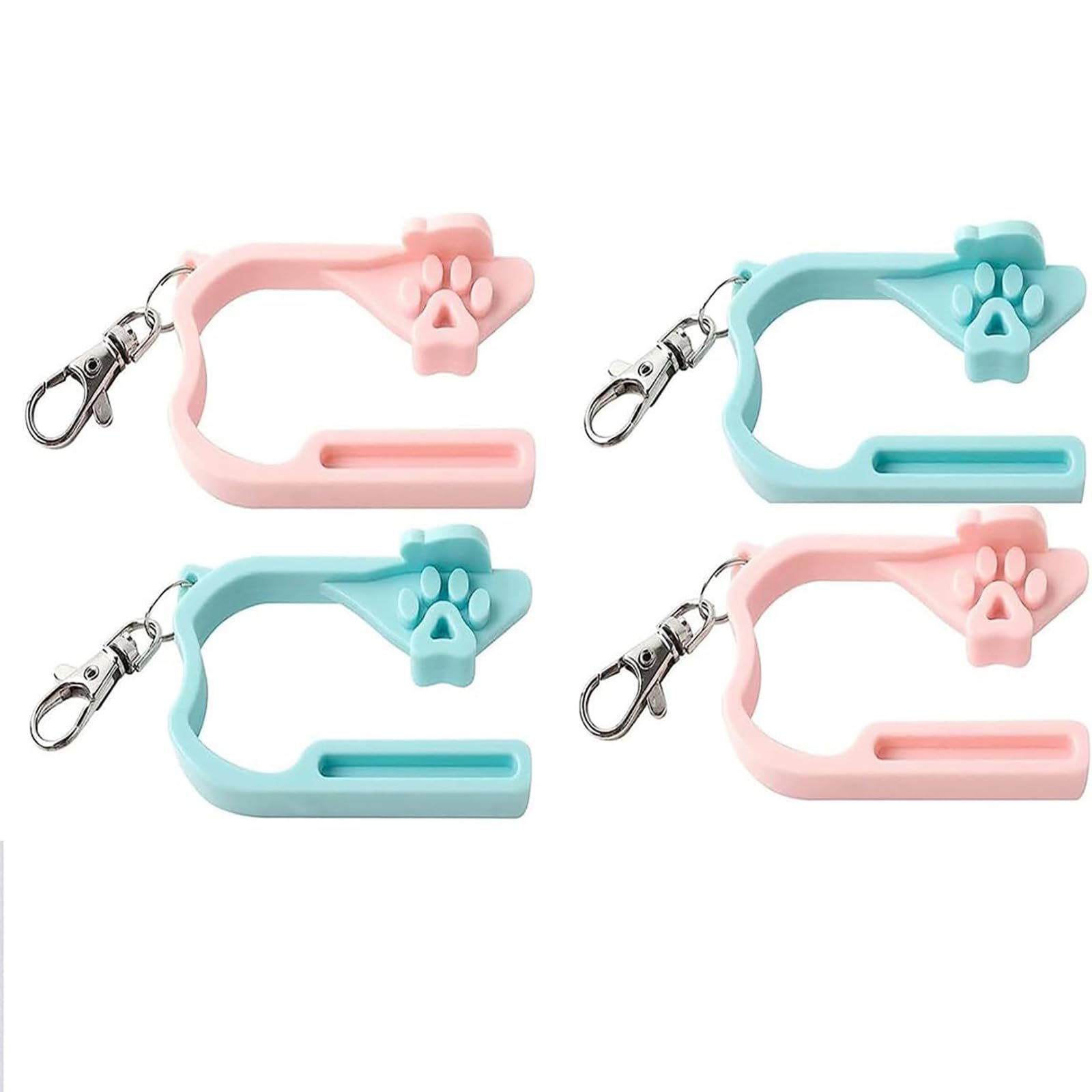 Rayyan ALMEKAQUZ 4 Pack Car Seat Buckle Release Tool with Key Chain, Easy Opener Aid, Easy Unbuckle Opener for Long Nails, Thumb Arthritis, Car Seat Accessories Button Pusher for Infant, Convertible