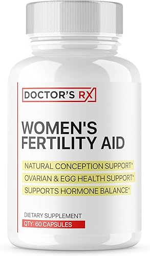 Doctor's RX Suplemento prenatal de fertilidad femenina #1 clasificado para mayores tasas de concepción, huevos más saludables y equilibrio hormonal
