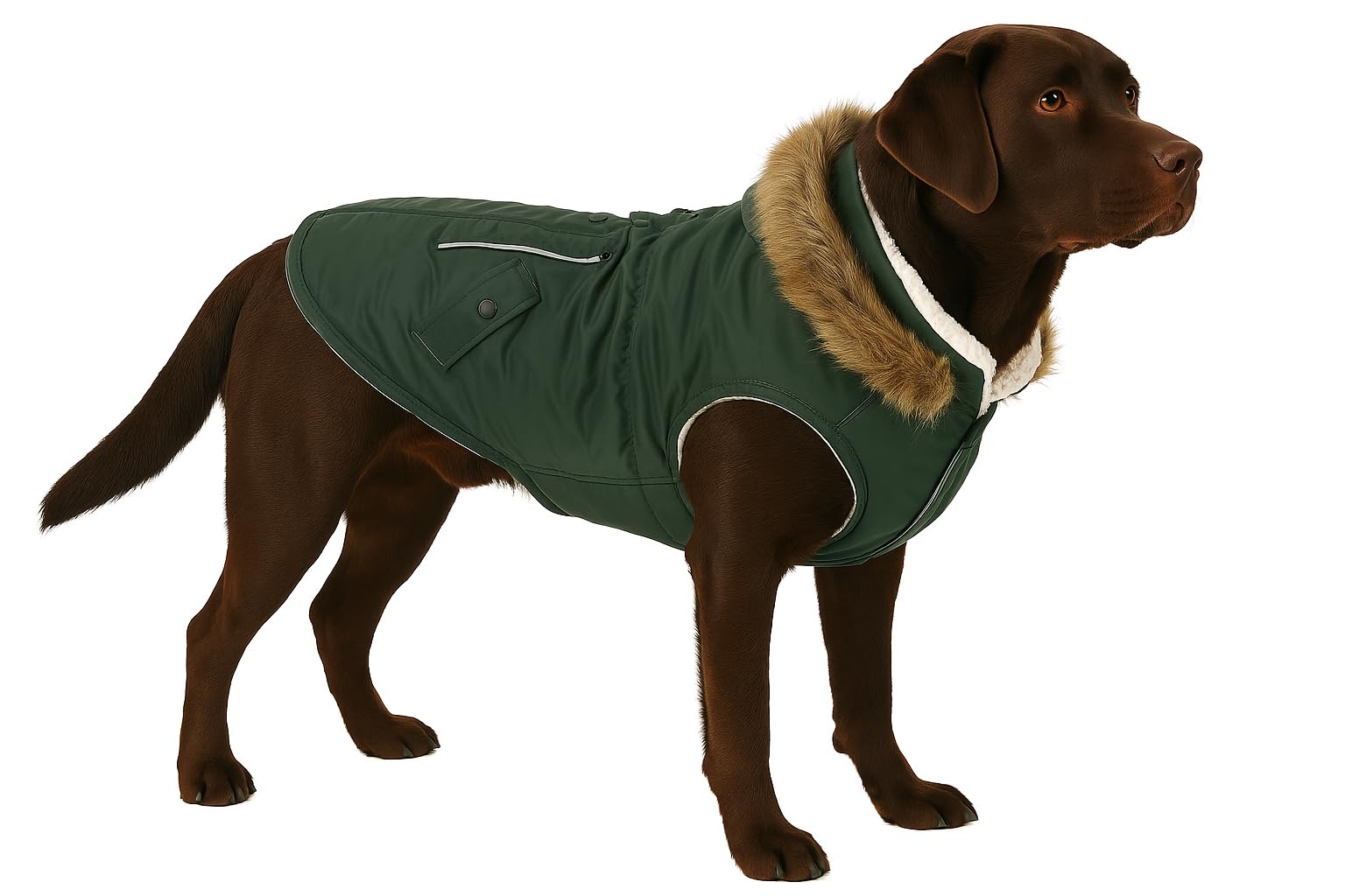 Flamingo WINTER COAT KIMO GREEN 55CM