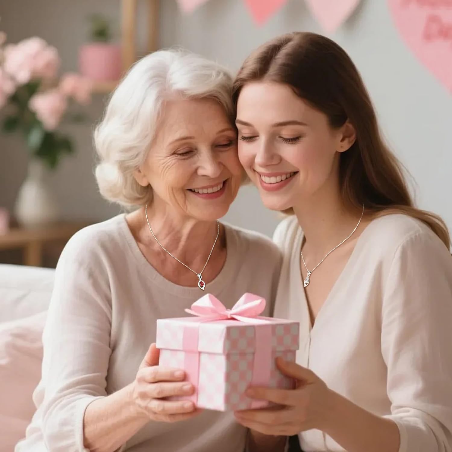 Infinity Birthstone Necklace for Women 925 Sterling Silver Dainty Infinity Pendant Jewelry Birthday Mothers Day Gifts for Mom Women Wife - Image 3