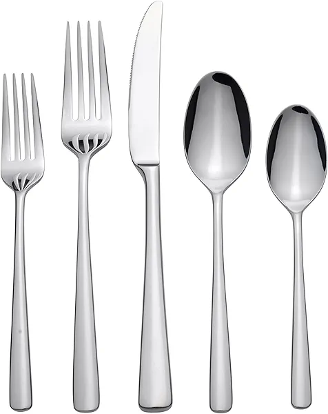 Oneida B1013020Al20 Doublet 20 Piece Everyday Flatware Set, Service For 4
