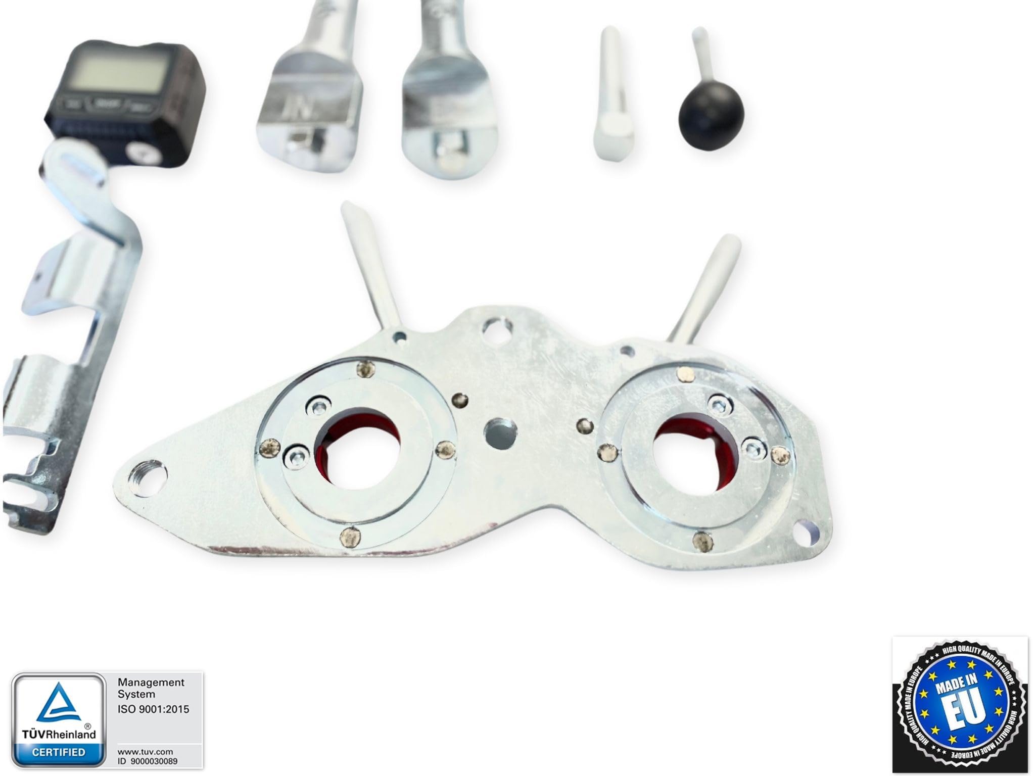 CASTEX Kit de Calage Moteur Kit D'outils de Calage Blocage Arbre a cames Compatible avec VW avec Audi avec Seat avec Cupra avec Skoda 1.5 TSI avec VW Group - Made in EU