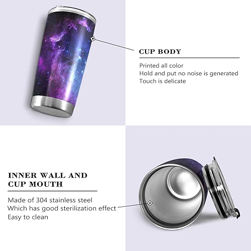 Miniatura 44 de Vaso de acero inoxidable con aislamiento al vacío de doble pared, termo simple, monopatín, dinosaurio, taza de viaje para café, bebidas, té