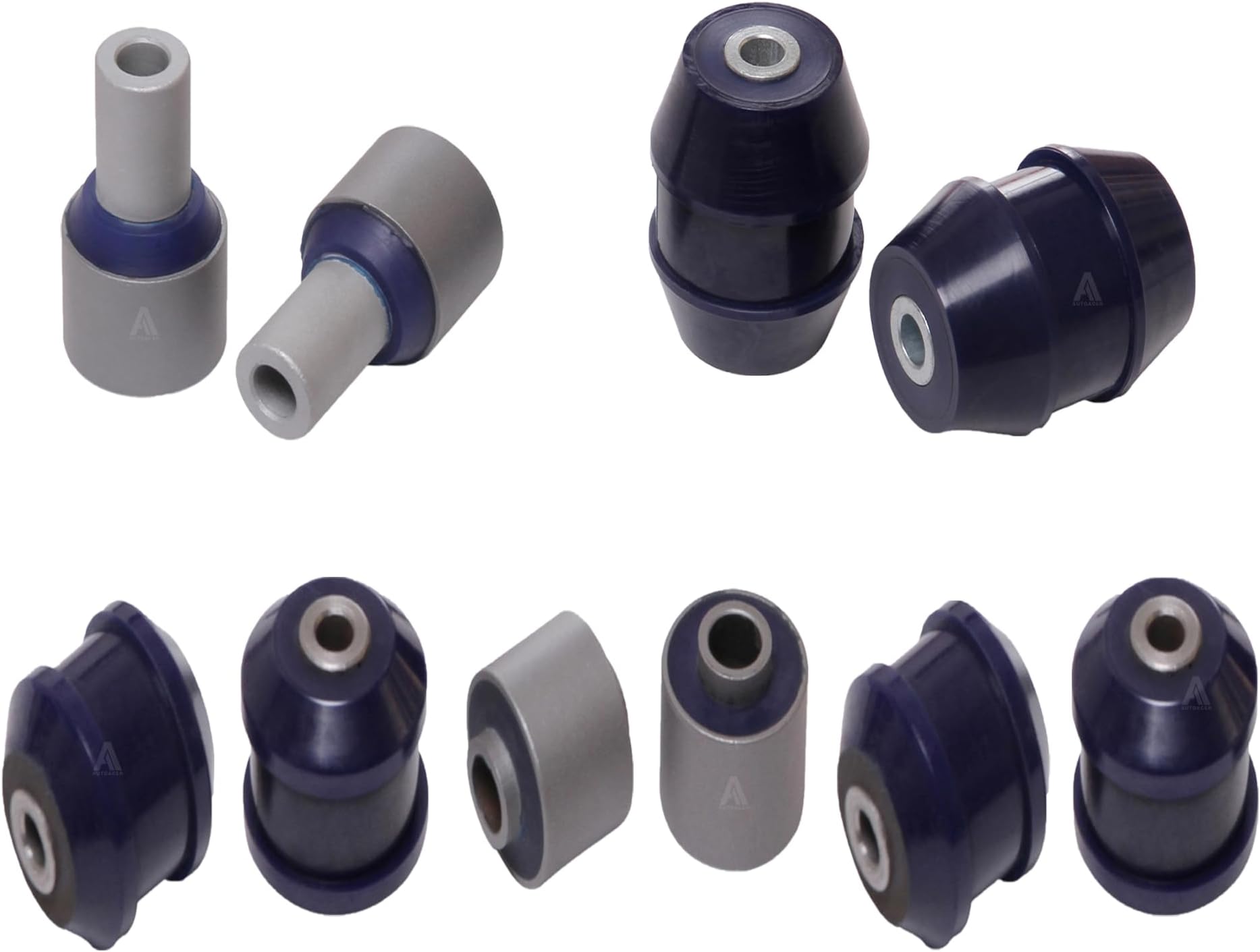 Front Upper & Lower Control Arm Polyurethane Bushing Kit 10 pcs Left & Right for LS460 LS600H RWD. Compatible with 48610-59135, 48630-59135, 48620-59015, 48640-59015, 48640-50070