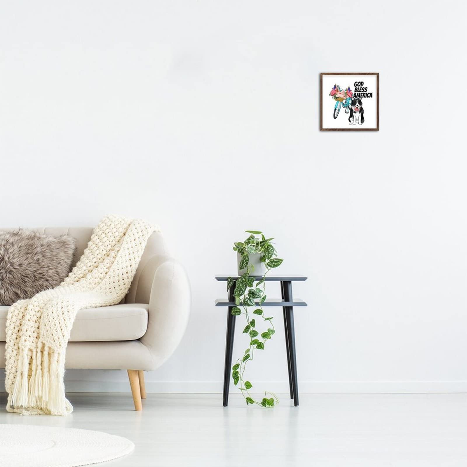 Aquila Americana con Scritta "God Bless America" in Vetro Kurt Adler - H 10 cm - Il Villaggio di