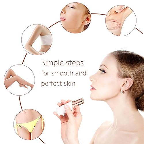 Miniatura 4 de Cabezales de repuesto para dispositivo removedor de vello facial con tacto impecable, cuchillas de repuesto para depilación facial impecable