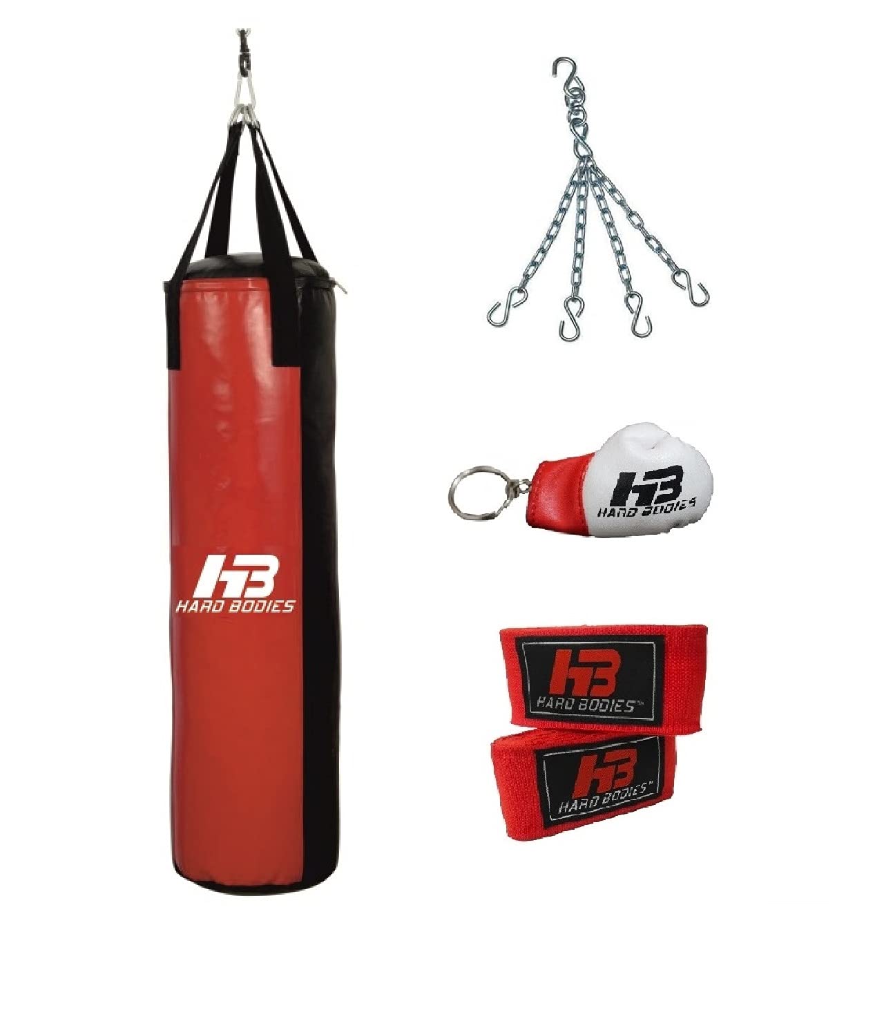 HB Hard Bodies Professional Synthetic Leather Boxing Punching Bag for Karate, MMA, Kick Boxing, Muay Thai (3 Feet / 36 INCH / 92 CMS) (UNFILLED) (3 Feet Pro Smash Punching Bag) (B098L77S4M) Amazon Price History, Amazon Price Tracker
