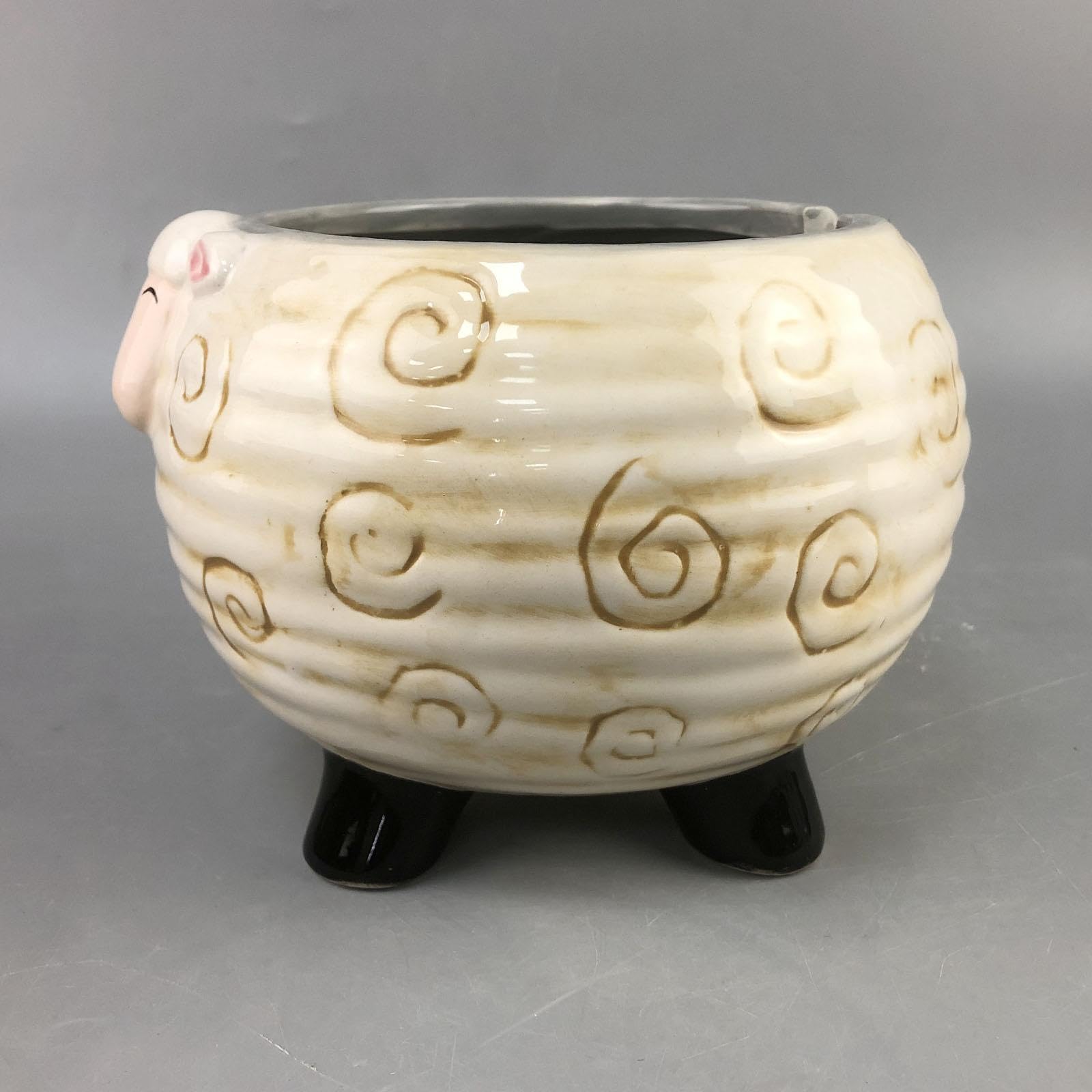 Crocheting Bowl Ceramics Yarn Bowl Home Storage Decorative Large Decor Hook Sheep Shape Accessory Crochet Storage Bowl