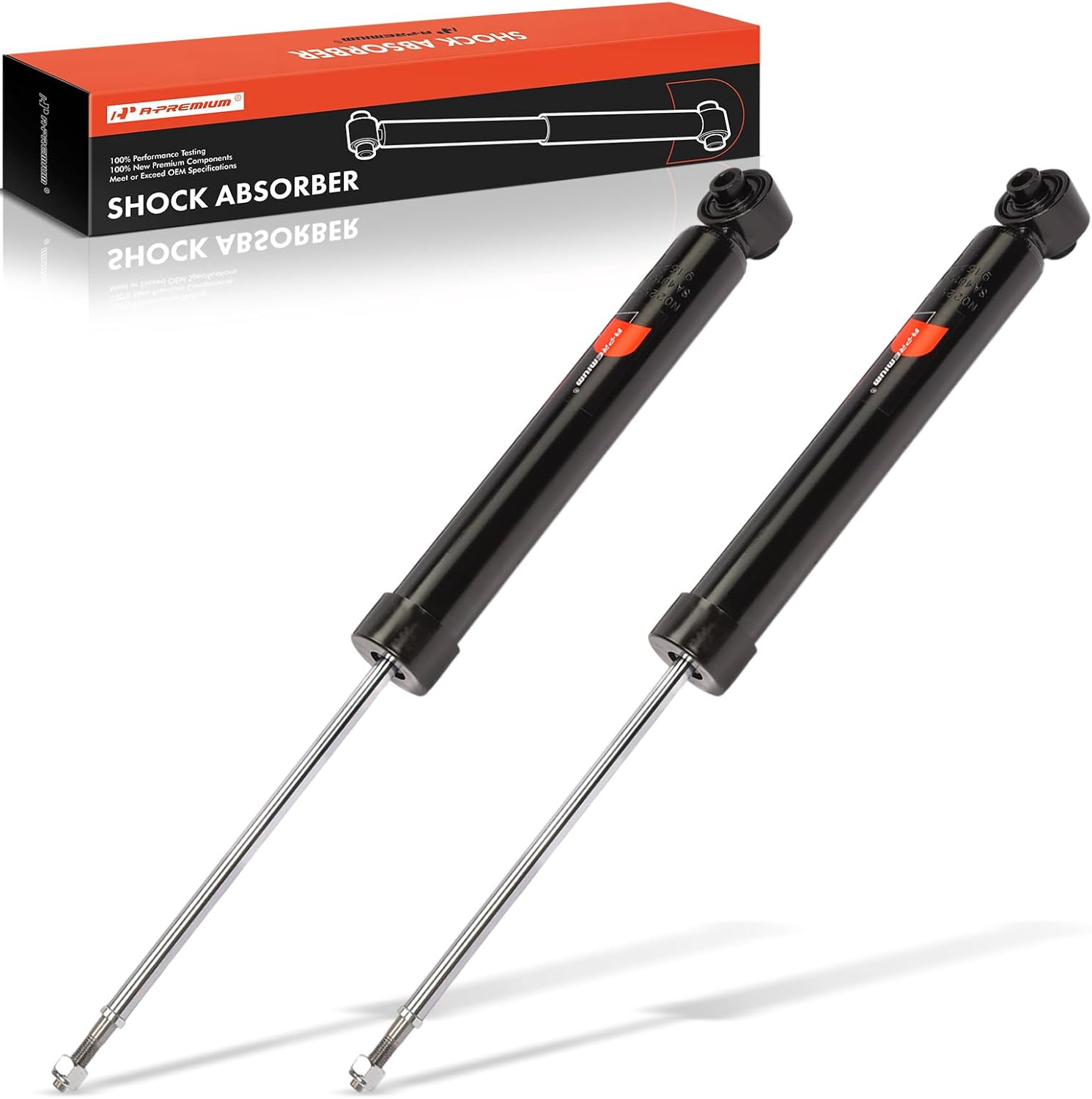 A-Premium Rear Shock Absorber Compatible with Hyundai Elantra 2017-2018, Veloster 2019-2021, Elantra GT 2018 & Kia Forte 2020-2023, Niro 2018-2022, 2-PC Set