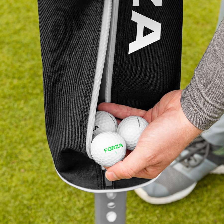Forza Ramasseur de Balles de Golf & Porte-Balles – Sac Ramasse-Balles en Aluminium - Capacité de 85 Balles de Golf