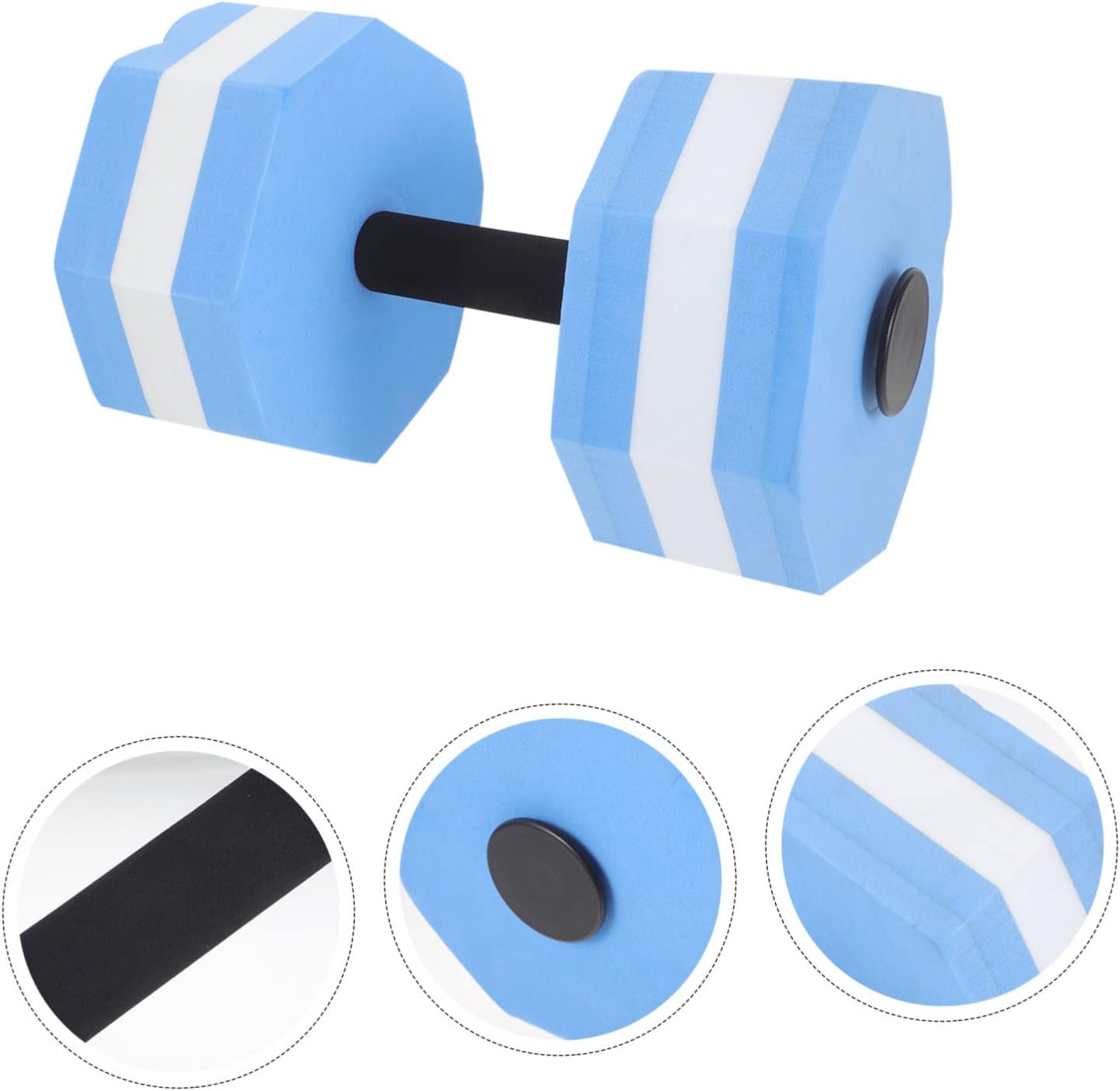 Mikinona Water Dumbbell for Aquatic Exercise Floating Weights for Pool Workouts Low Impact Fitness Equipment for Adults Versatile Water Aerobics Tool Strength Training