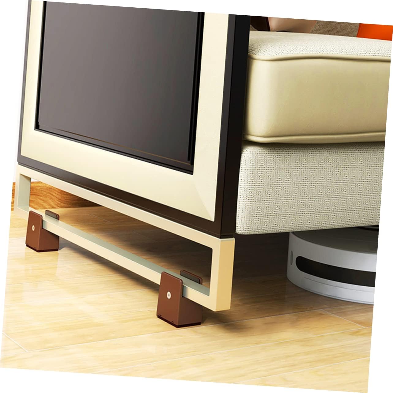Adjustable Bed Risers 4pcs Bed Leg Lifters 5cm Height Increase Desk and Table Legs for Dorm and Home Use