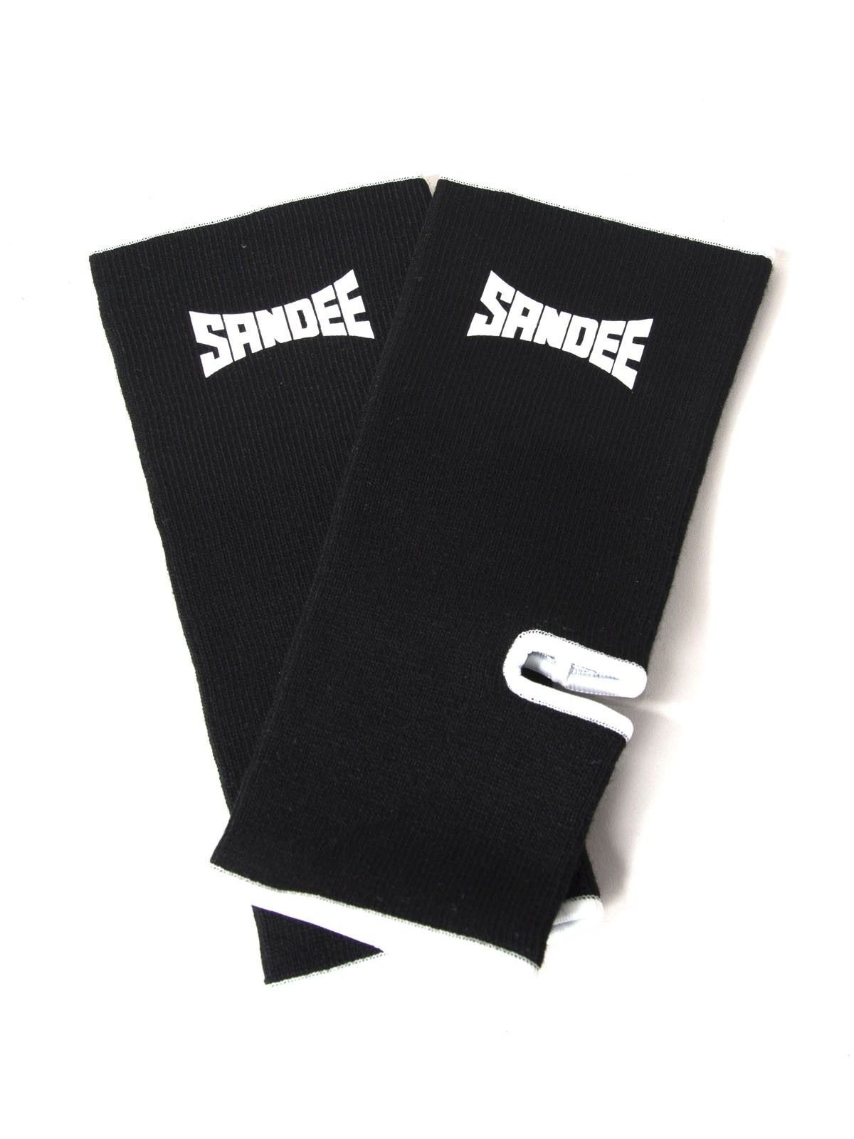 Sandee Ankle Anklet Supports Premium Muay Thai Protection (pair) Black & White