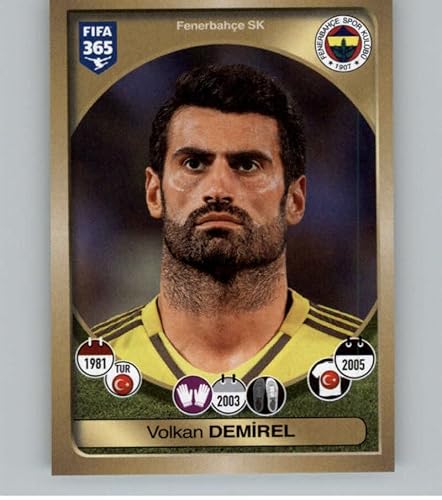 2016-17 Panini FIFA 365 Stickers #394 Volkan Demirel Fenerbahce SK Official Soccer Album Sticker in Raw (NM or Better) Condition