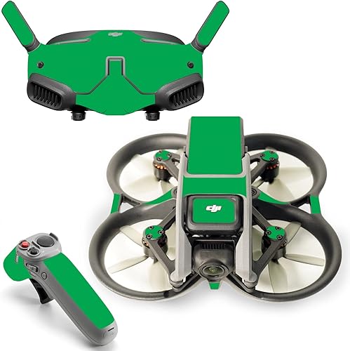 MightySkins Skin compatible con DJI Avata - Verde sólido | Funda protectora de vinilo duradera y única | Fácil de aplicar, quitar y cambiar de
