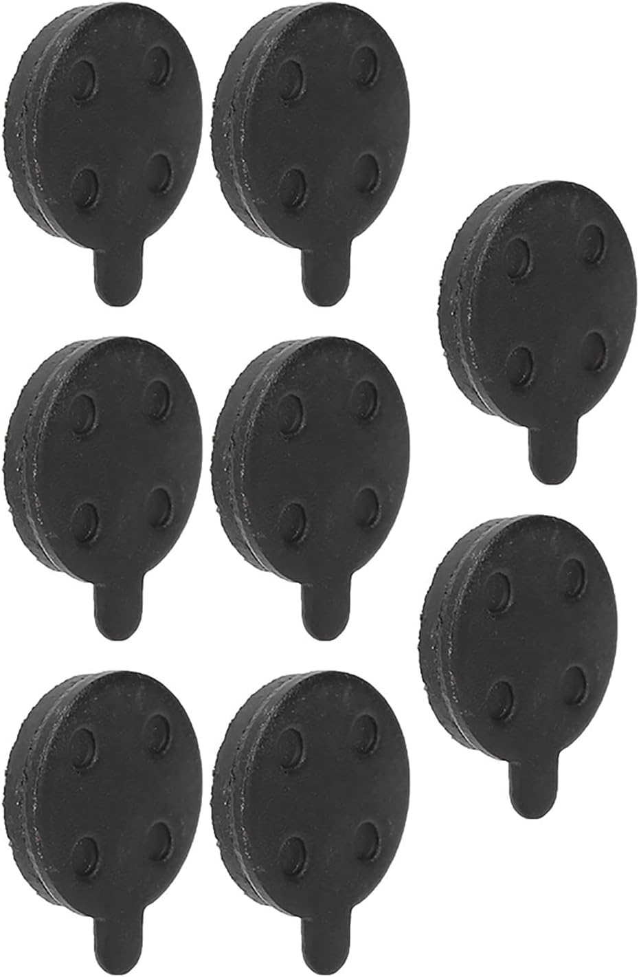 4Pairs Scooter Brake Pads Set, 10 Inch Disc Brake for Scooter, Semi Metal Scooter Brake Disc Scooter Disc Brake Pads for 10in Electric Scooter