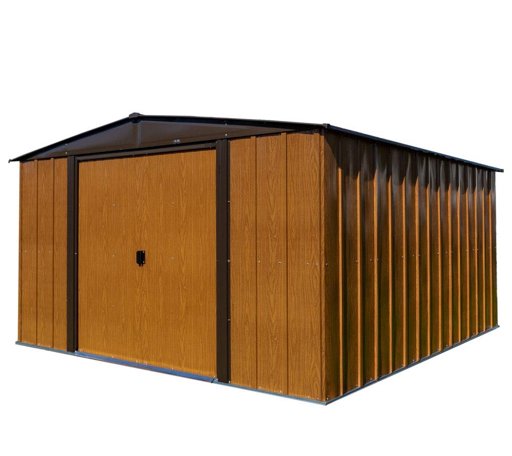 Spacemaker Geratehaus Gartenhaus Gerateschuppen Woodlake 10x8 Holzoptik 313x242 Cm Amazon De Garten