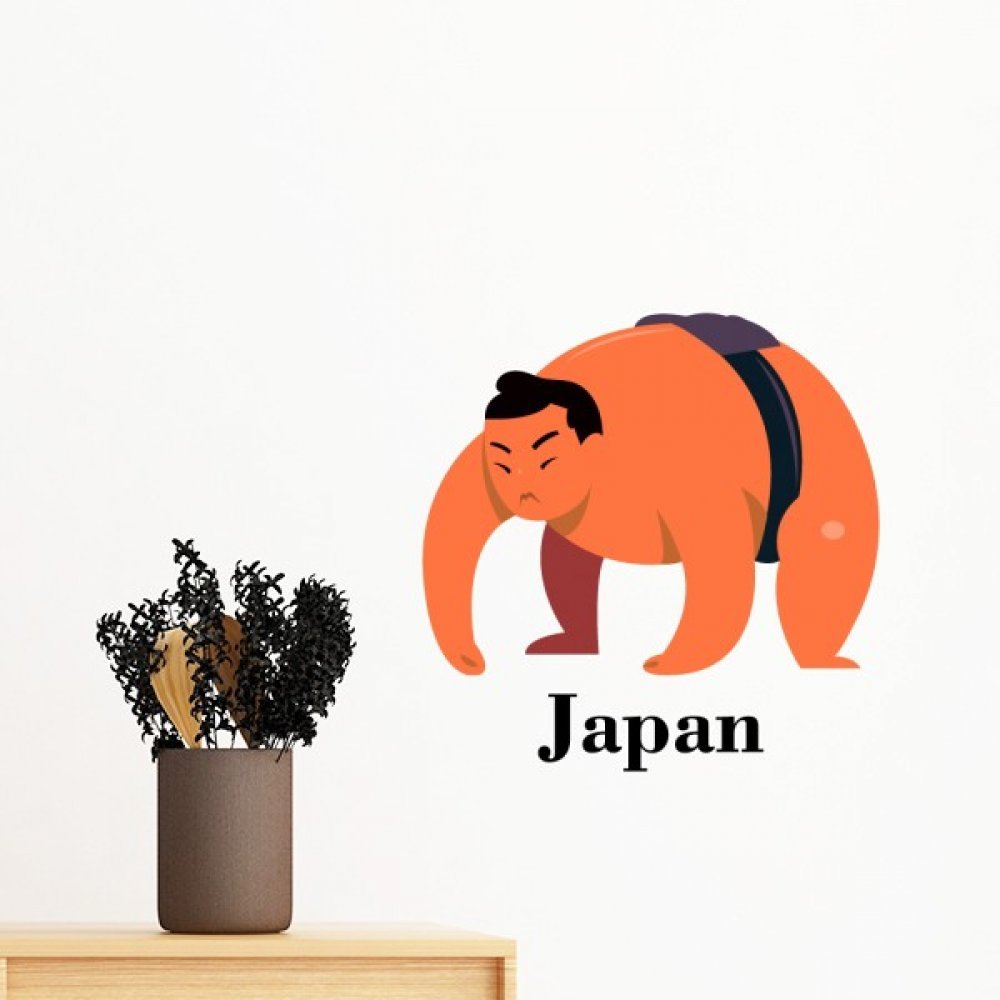 Sticker mural sumo amovible pour masquer un mur vide et decorer sans abimer