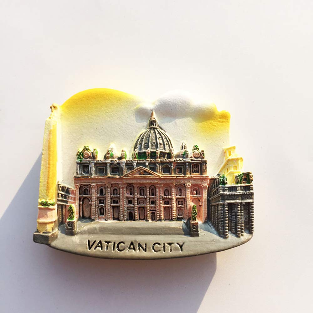 3D Vaticaanstad Roma Rome Italië Metalen Koelkast