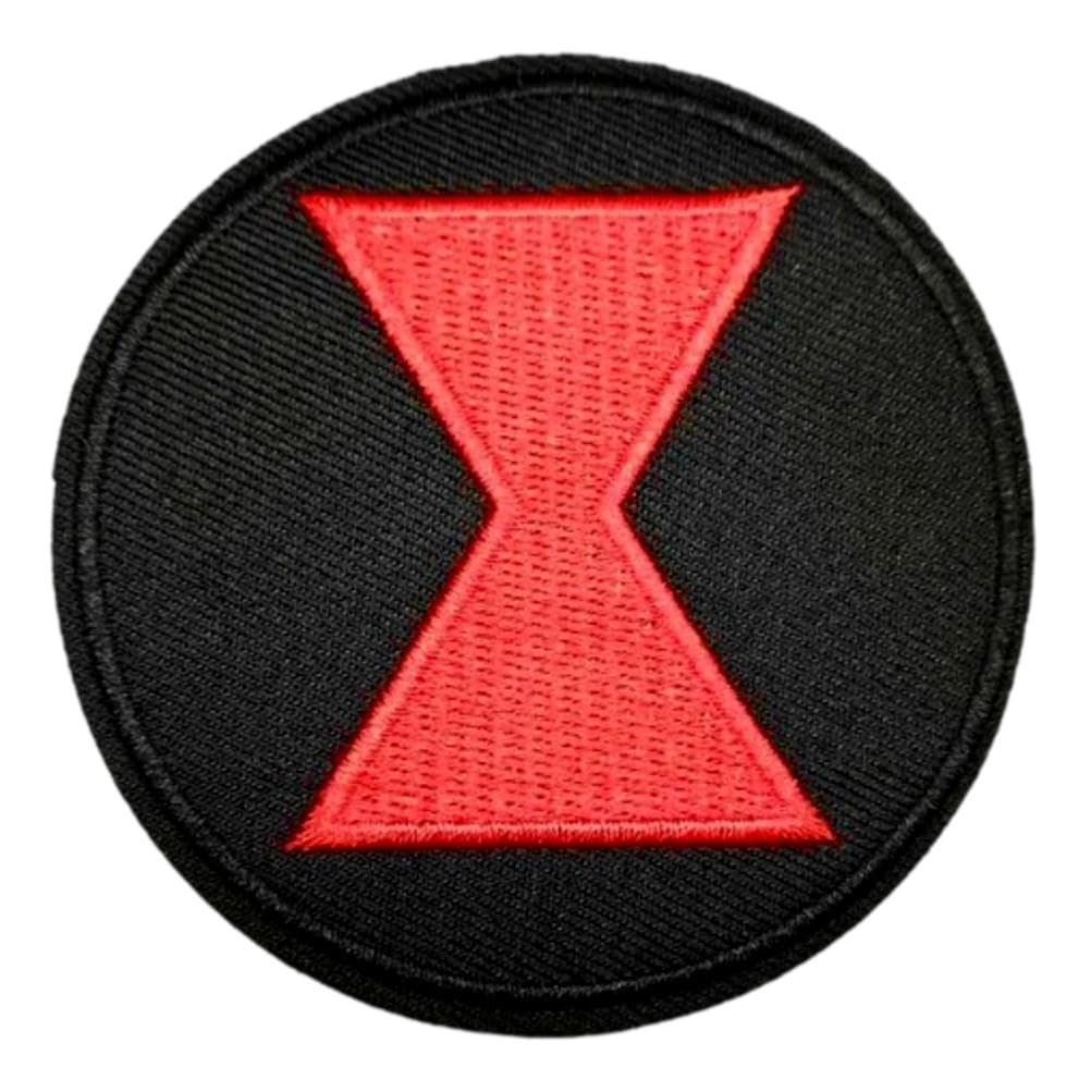 Black Superhero Widow Symbol 3 Inches Tall Embroidered Patch