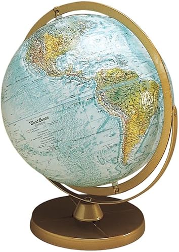 Atlantis - Globo de alivio, 12 pulgadas de diámetro, relieve elevado e dentado