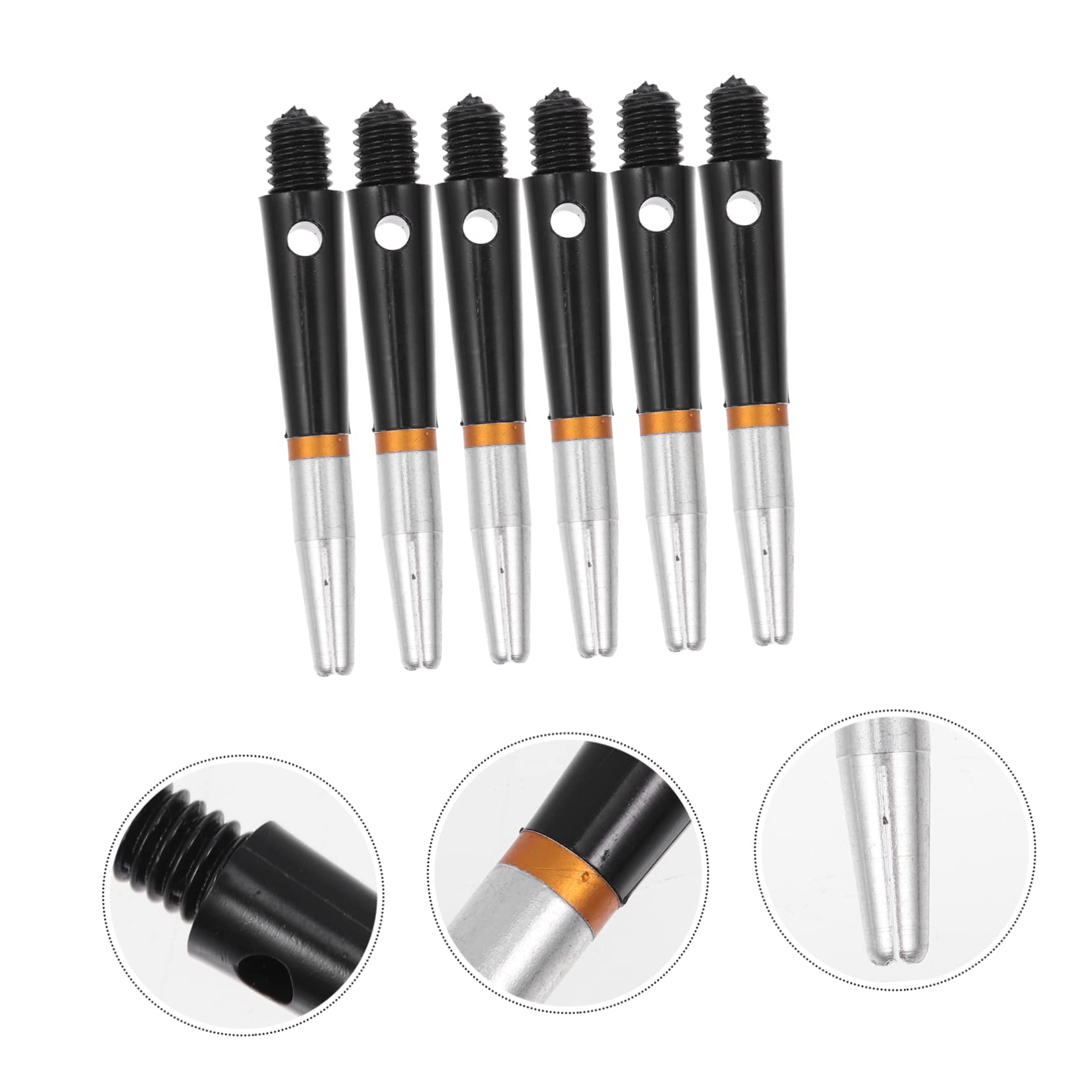 BRIGHTFUFU Accessories Kit 6pcs Revolving Shafts Nylon Aluminum Stems Outdoor Toys