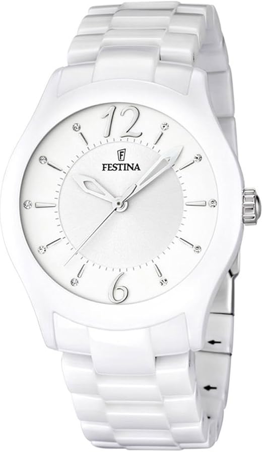 Festina Mixte Analogique Quartz Montre avec Bracelet en Céramique F16638/1  : Festina: Amazon.fr: Montres