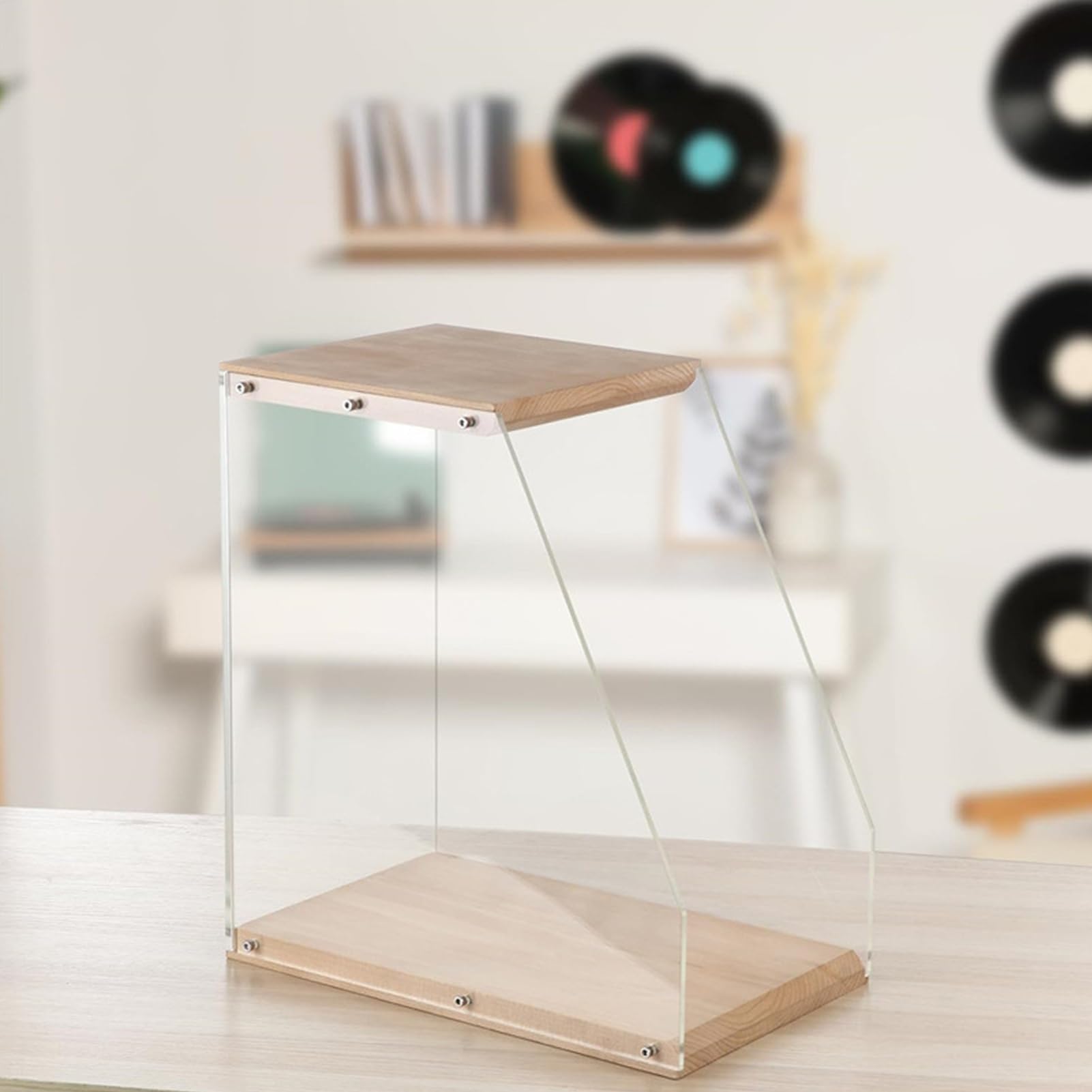 Porta Album Supporto Espositore per Vinili e Album | Supporto per Archiviazione ed Esposizione di Album e Vinili per Soggiorno Camera da Appassionati di Musica Collezionisti