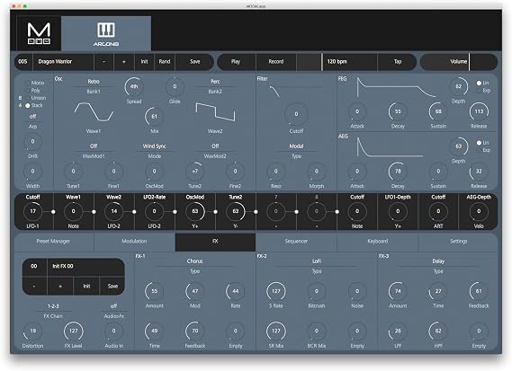Modal Electronics ARGON8 8-voice Wavetable Synthesiser with 37 Keys