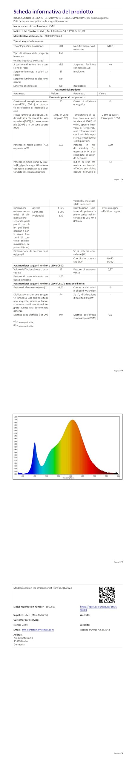 Lampadario LED Sospensione 120cm Dimmerabile - Per Cucina, Sala Da Pranzo, Ufficio, Bianco, 3000K-6500K