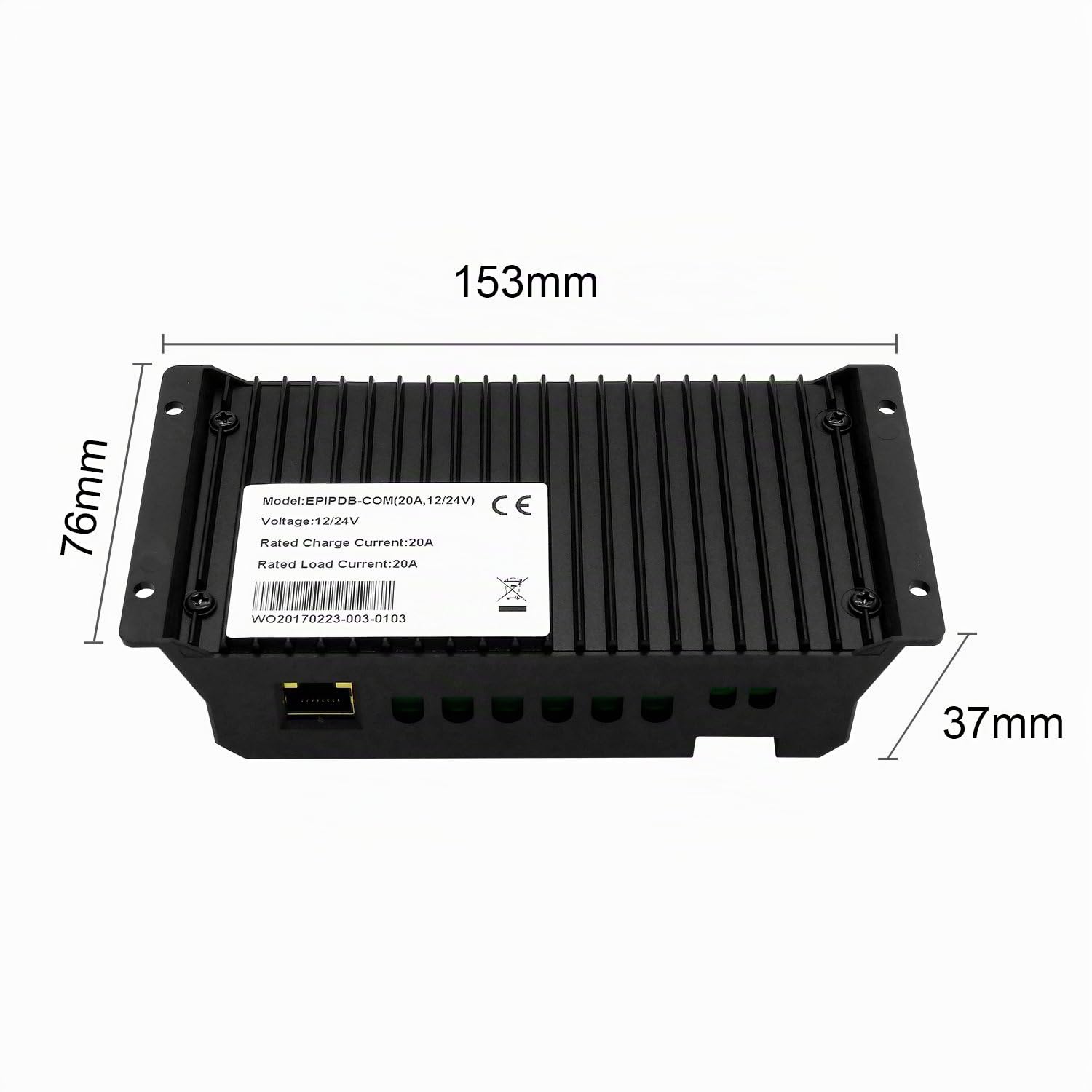 regolatore regolatore di carica solare 20A 12V 24V auto work Dual batteria con telecomando mt-1 Meter per camper, caravan, barca o qualsiasi sistema con due batterie o batteria banche