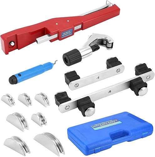 Miniatura 2 de QWORK Kit de doblador de tubos para sistemas de HVAC y refrigeración - Dobla tubo de cobre suave y aluminio de 14 a 78 pulgadas