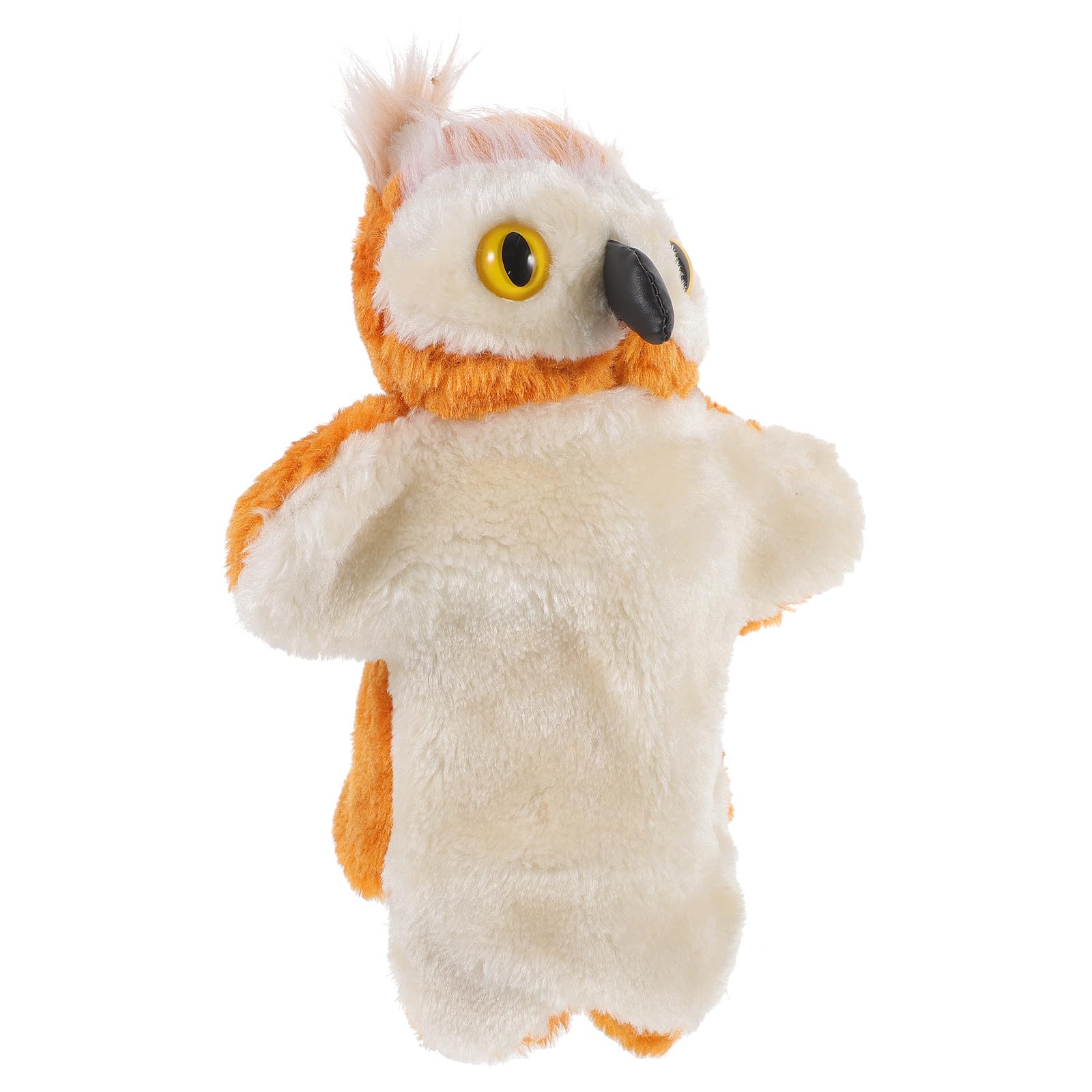 Marionnette Hibou En Peluche Douce – 24 Cm – Jeu De Rôle, Histoires, Éveil – Pour Enfants Et Adultes – Cadeau Créatif