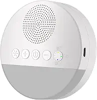 White Noise Sleep Machine Built-in 6 Som suave Luz de respiração suave 15/30/60 Sincronização inteligente para pessoas de todas as idades