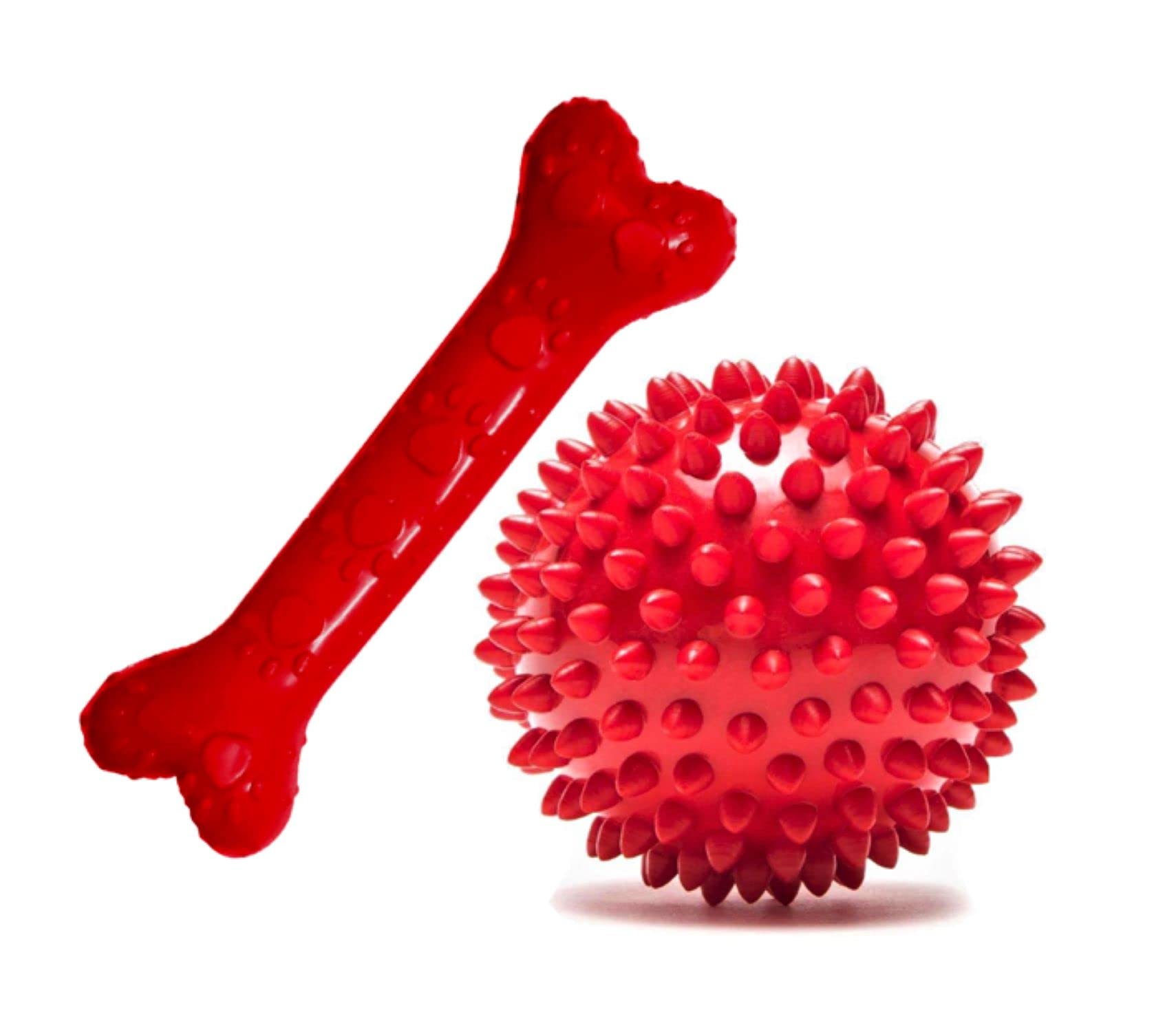 W9 Pet Products Interactive Non-Toxic Natural Rubber Dental Chew Biting Teething Bone with Spiked Ball for Dog- Breed Like- Beagle, Dachshund, French Bulldog, Pug, English Cocker Spaniel (B0BFK95YB9) Amazon Price History, Amazon Price Tracker